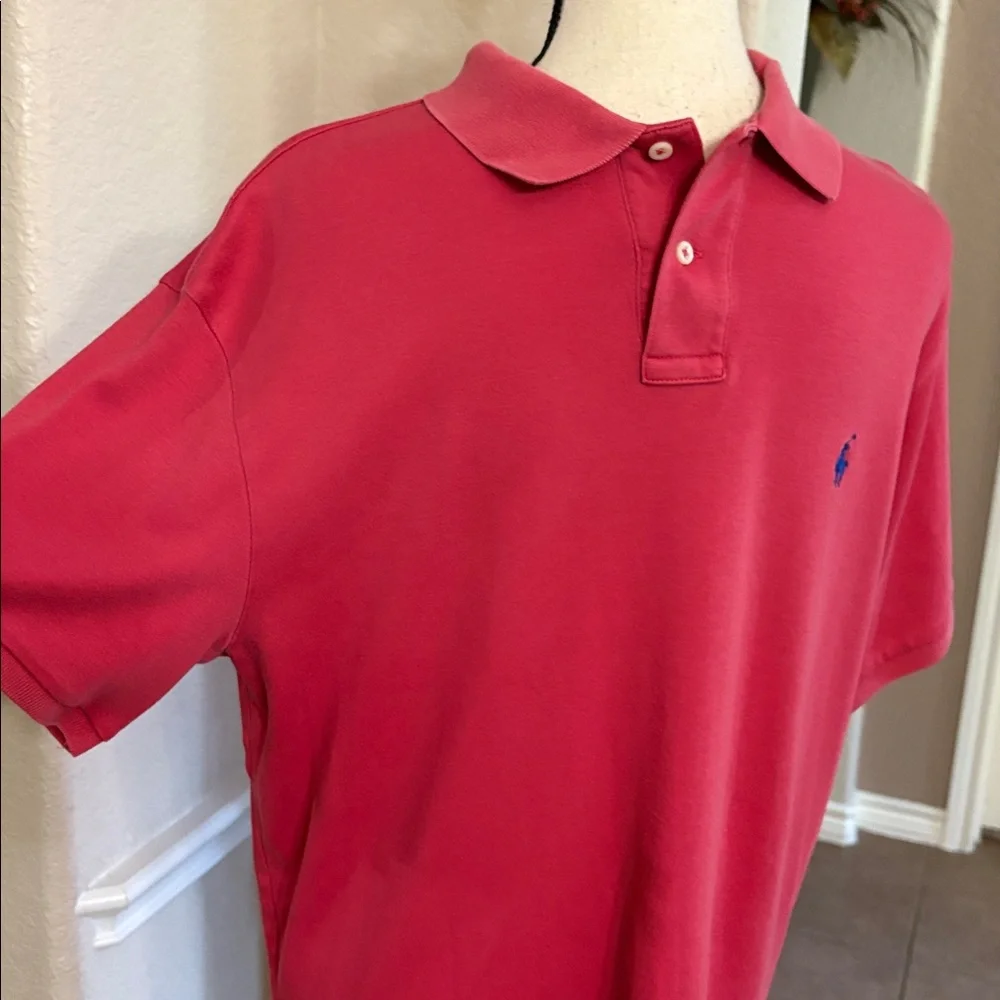 Polo Ralph Lauren blue label spring red shirt sleeve polo shirt Size L